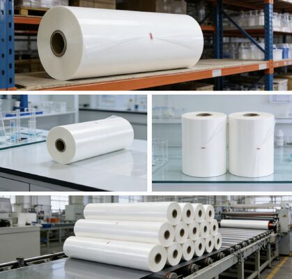 Film laminujący termicznie PET odporny na wilgoć, odporny na temperaturę do 130°C i dostosowywalny w długości na rolkę