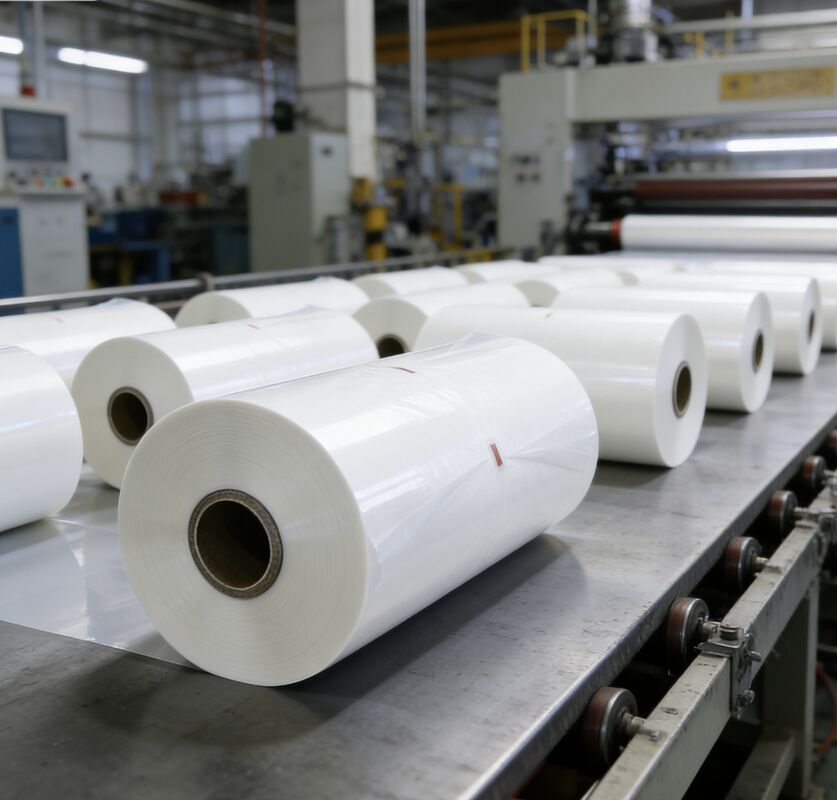 Film laminujący termicznie PET odporny na wilgoć z przylepem aktywowanym cieplnie i błyszczącą wykończeniem opakowania