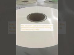 Matowa, przezroczysta folia do laminacji, idealna do zastosowań wymagających przejrzystości i trwałości