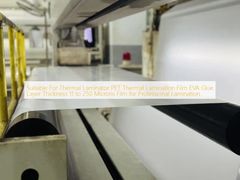 Nadaje się do laminatora termicznego Termiczna folia do laminacji PET Warstwa kleju EVA Grubość od 11 do 250 mikronów Folia do profesjonalnej laminacji