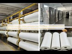 Wielowarstwowa folia do laminowania matowego kompatybilna z różnymi tuszami drukarskimi Zmienna długość Idealna dla przemysłu opakowaniowego i etykiet