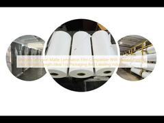 Wielowarstwowa folia do laminowania matowego kompatybilna z różnymi tuszami drukarskimi Zmienna długość Idealna dla przemysłu opakowaniowego i etykiet